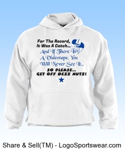 "He Caught It" Adult Russell  Dri POWER Pullover Hooded Sweatshirt Design Zoom